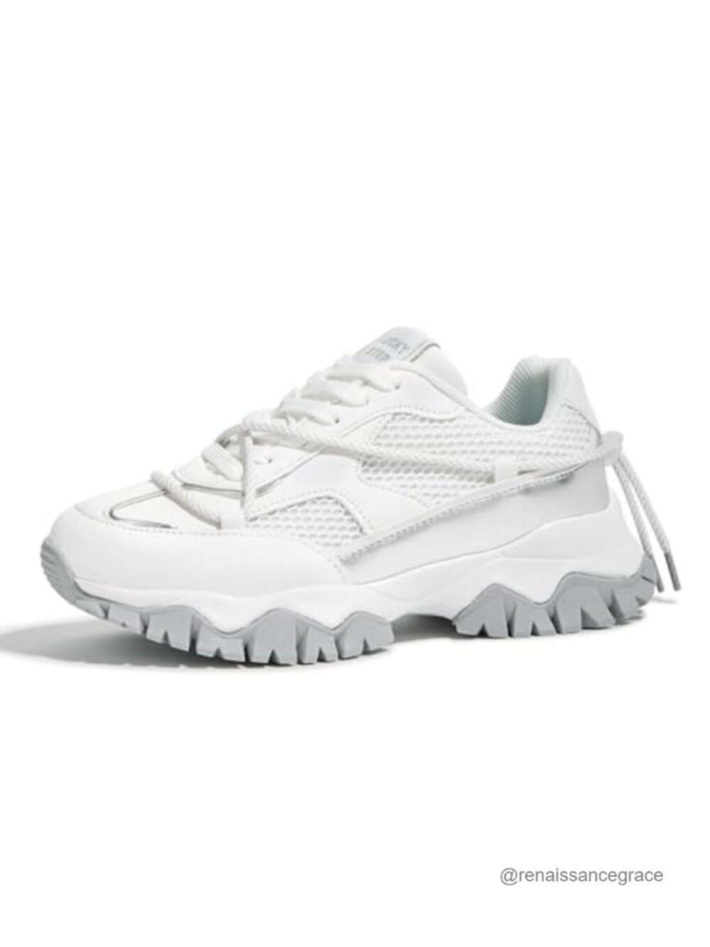 LUCKY STEP Women's Platform Chunky Sneakers Retro Colorblock Lifestyle Walking